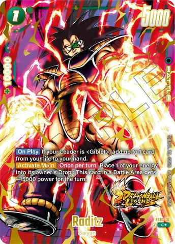 Raditz (Bonus Pack Alternate Art) [Starter Deck: Giblet] 