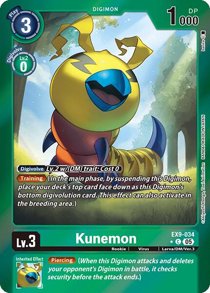 Kunemon [EX9-034] (Limited Foil) [Versus Monsters] 