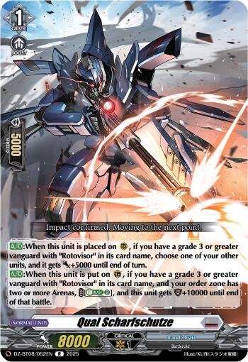Qual Scharfschutze (DZ-BT08/052EN) [DZ-BT08: Knights 0f Rebirth] 