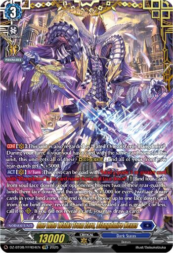 One Who Walks From Zero, Blangdmire Nexus (DZ-BT08/FFR04EN) [DZ-BT08: Knights 0f Rebirth] 