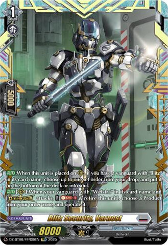 Blitz Security, Varnest (DZ-BT08/FFR09EN) [DZ-BT08: Knights 0f Rebirth] 