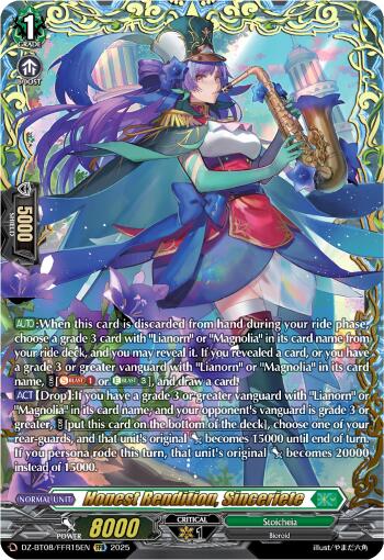 Sincere Dedication, Sinceritie (DZ-BT08/FFR15EN) [DZ-BT08: Knights 0f Rebirth] 