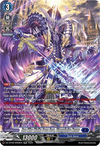 One Who Walks From Zero, Blangdmire Nexus (DZ-BT08/SR08EN) [DZ-BT08: Knights 0f Rebirth] 