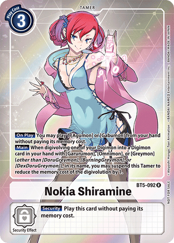 Nokia Shiramine [BT5-092] (Buy-A-Box Promo) [Battle of Omni Promos] 
