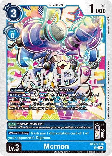 Mcmon [BT22-016] [Cyber ​​Eden] 