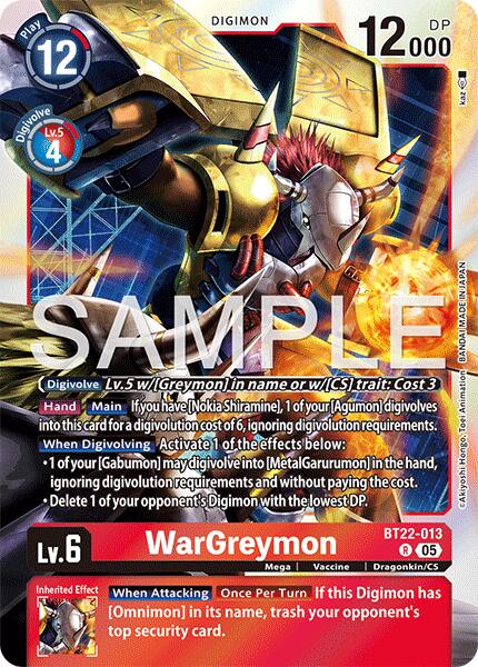 WarGreymon [BT22-013] [Cyber ​​Eden] 