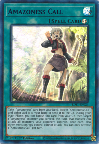 Amazoness Call (Blue) [LDS1-EN024] Ultra Rare 