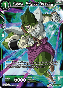Cabira, Feigned Greeting (Uncommon) (BT13-070) [Supreme Rivalry] 