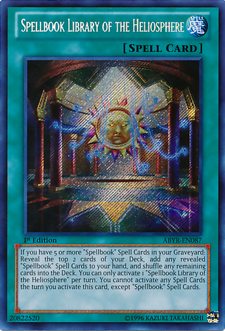 Spellbook Library of the Heliosphere [ABYR-EN087] Secret Rare 
