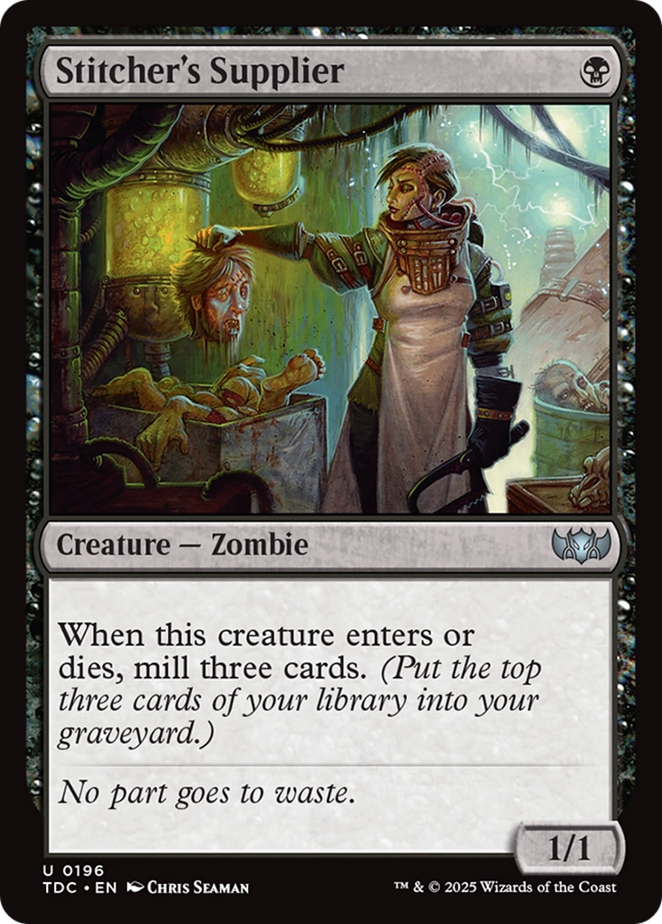 Stitcher's Supplier [Tarkir: Dragonstorm Commander] 
