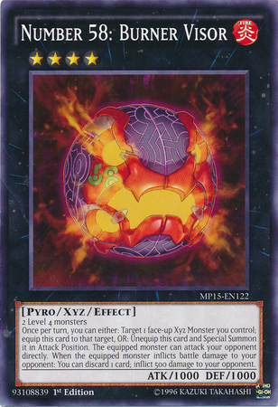 Number 58: Burner Visor [MP15-EN122] Common 