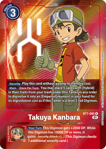 Takuya Kanbara [BT7-085] (Alternative Art - Box Topper) [Next Adventure] 