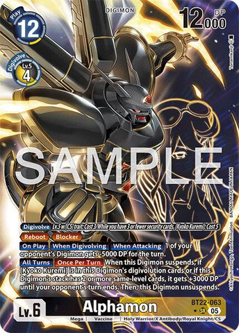 Alphamon [BT22-063] (Alternate Art) [Cyber ​​Eden] 