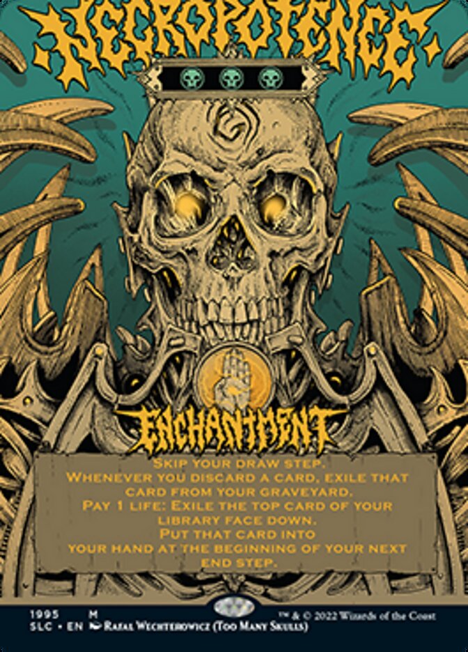 Necropotence (Borderless Alternate Art) [Secret Lair 30th Anniversary Countdown Kit] 