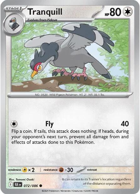 Tranquill (074/086) [Scarlet &amp; Violet: Black Bolt] 