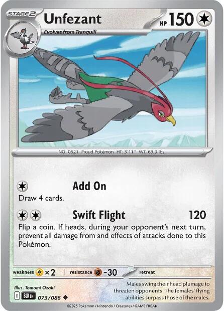 Unfezant (075/086) [Scarlet &amp; Violet: Black Bolt] 