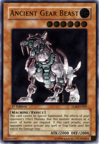 Ancient Gear Beast [TLM-EN007] Ultimate Rare 