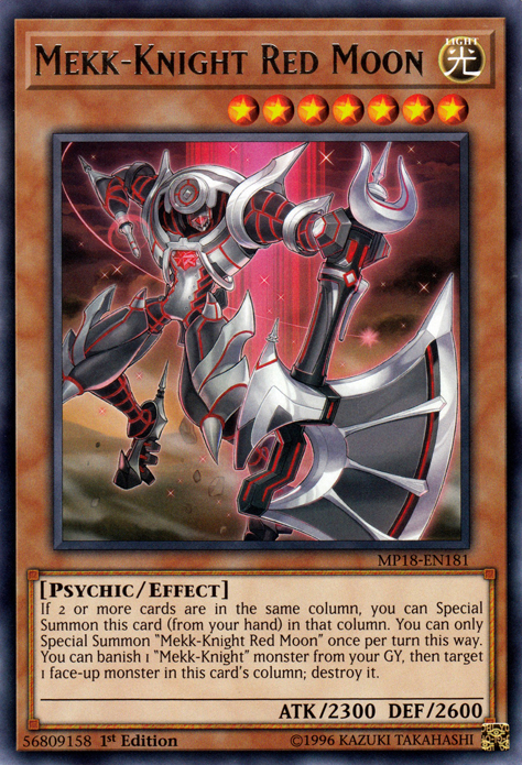 Mekk-Knight Red Moon [MP18-EN181] Rare 