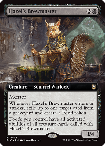 Hazel's Brewmaster (Extended Art) [Bloomburrow Commander] 