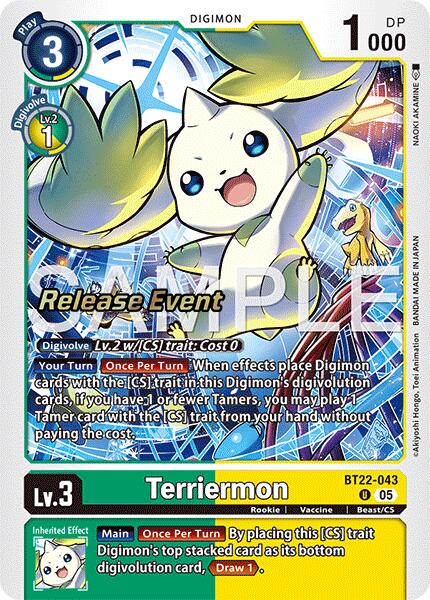 Terriermon [BT22-043] [Cyber ​​Eden Release Event Cards] 