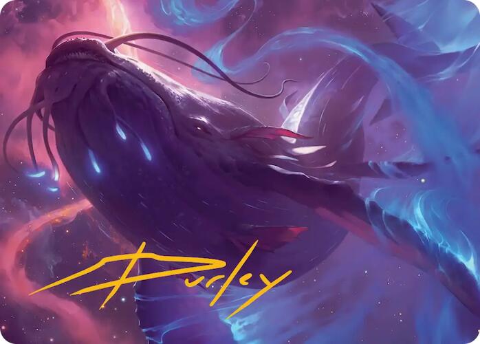 Starbreach Whale Art Card (Gold-Stamped Signature) [Edge of Eternities Art Series] 