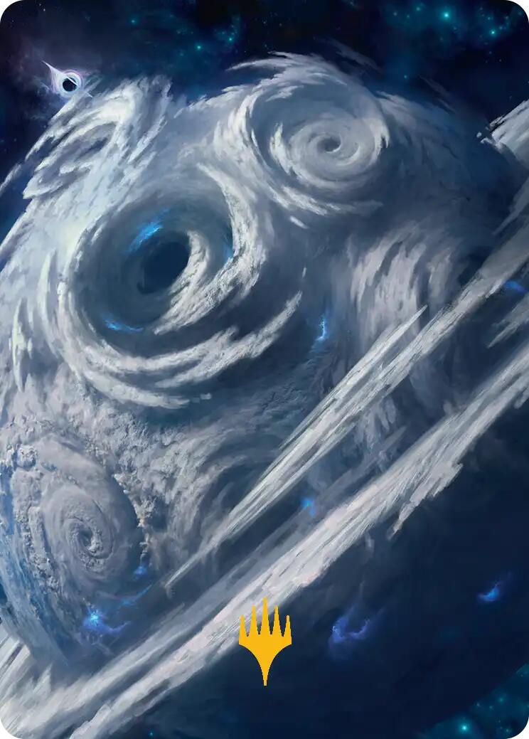 Uthros, Titanic Godcore Art Card (Gold-Stamped Planeswalker Symbol) [Edge of Eternities Art Series] 