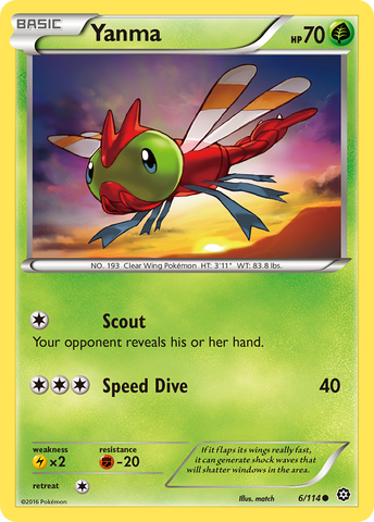 Yanma (6/114) [XY: Steam Siege] 