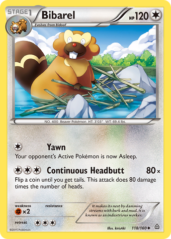 Bibarel (118/160) [XY: Primal Clash] 