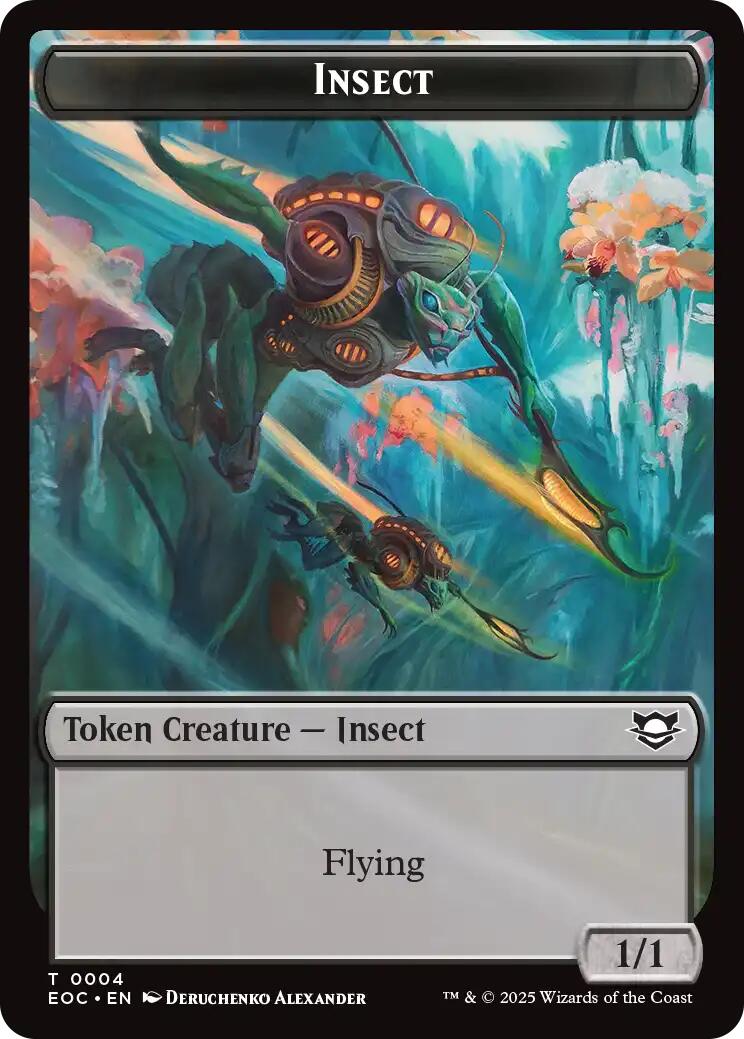 Insect // Elemental (0007) Double-Sided Token [Edge of Eternities Tokens] 
