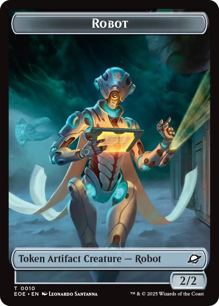 Robot // Lander (0004) Double-Sided Token [Edge of Eternities Tokens] 