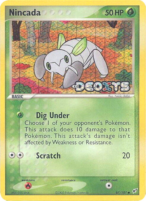 Nincada (67/107) (Stamped) [EX: Deoxys] 