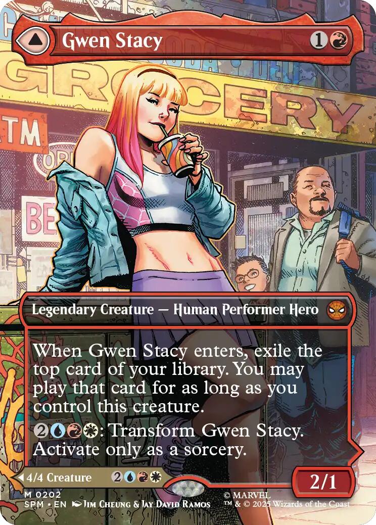 Gwen Stacy (0202) (Borderless) [Marvel's Spider-Man] 