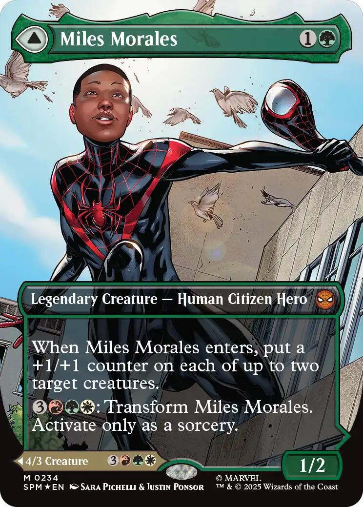 Miles Morales (0234) (Borderless) [Marvel's Spider-Man] 