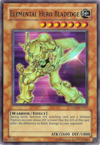 Elemental Hero Bladedge [DR04-EN067] Super Rare 