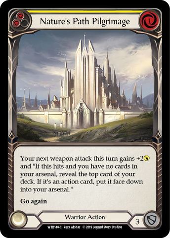 Nature's Path Pilgrimage (Yellow) [WTR148-C] (Welcome to Rathe) Alpha Print Rainbow Foil 