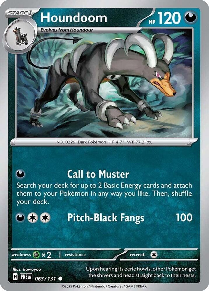 Houndoom (063/131) [Scarlet &amp; Violet: Prismatic Evolutions] 