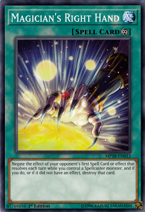Magician's Right Hand [MP18-EN012] Common 