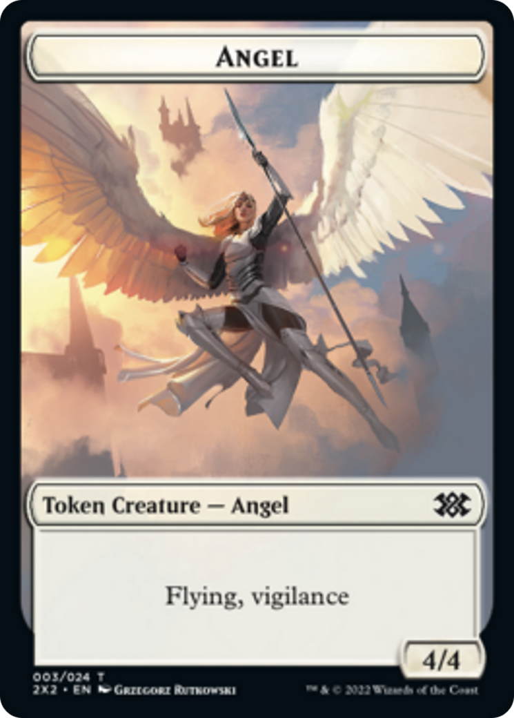 Zombie // Angel Double-Sided Token [Double Masters 2022 Tokens] 