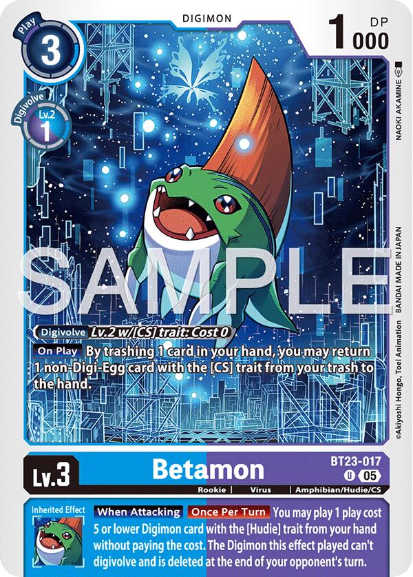 Betamon [BT23-017] [Hackers' Slumber] 