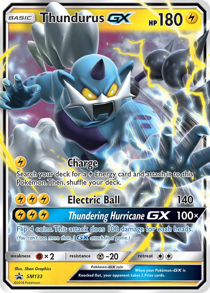 Thundurus GX (SM133) [Sun &amp; Moon: Black Star Promos] 