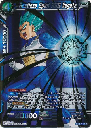 Restless Spirit SSB Vegeta (BT2-040) [Union Force] 