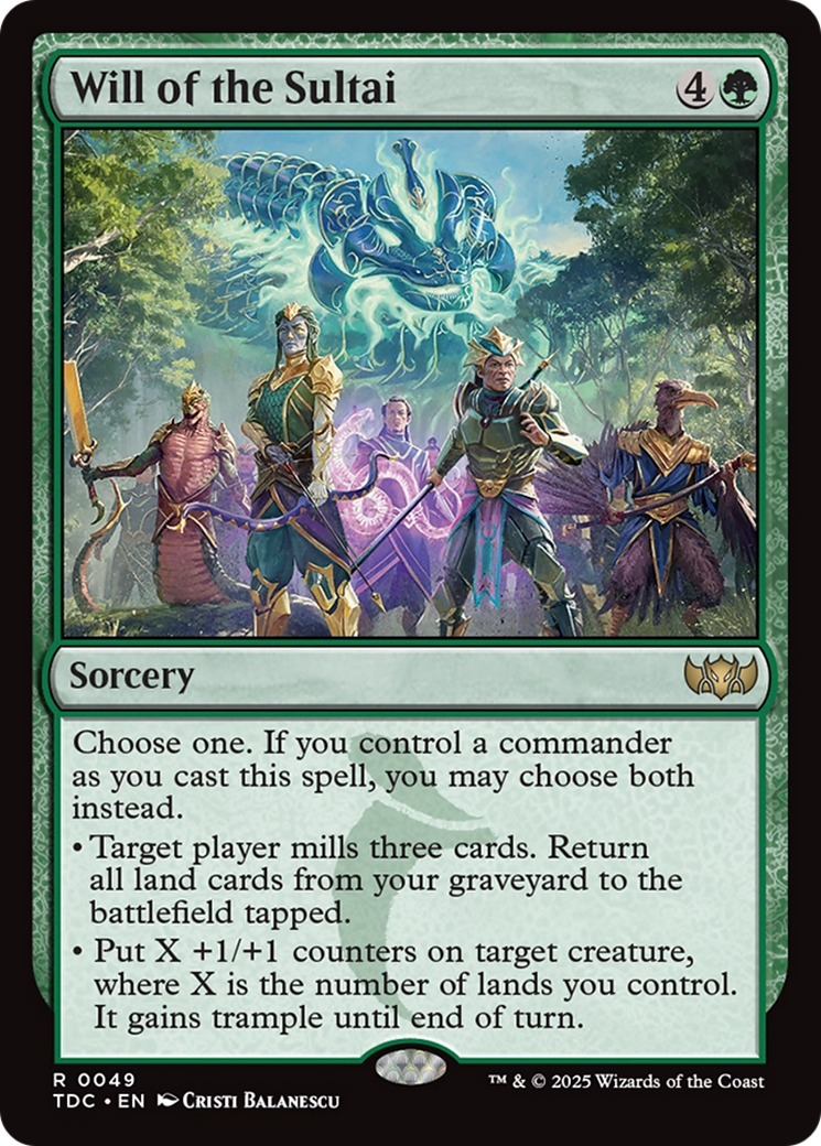 Will of the Sultai [Tarkir: Dragonstorm Commander] 