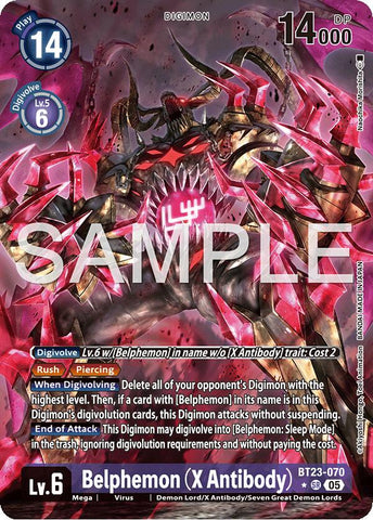 Belphemon [BT23-070] (X Antibody) (Alternate Art) [Hackers' Slumber] 