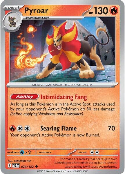 Pyroar (024/132) [Mega Evolutions: Base Set] 