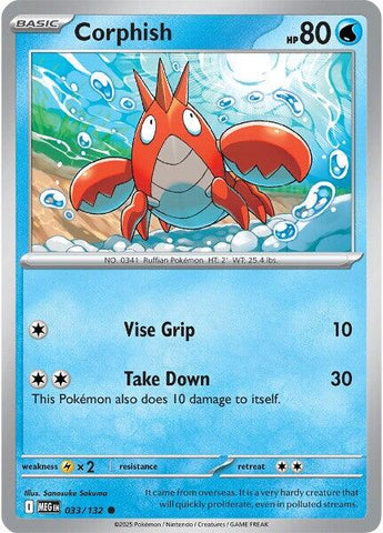 Corphish (033/132) [Mega Evolutions: Base Set] 