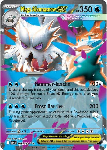 Mega Abomasnow ex (036/132) [Mega Evolutions: Base Set] 
