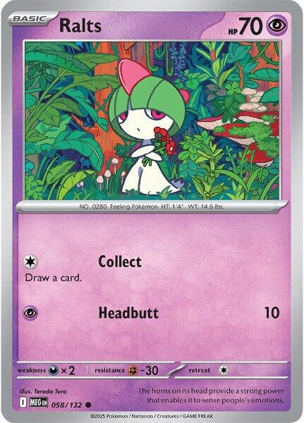 Ralts (058/132) [Mega Evolutions: Base Set] 