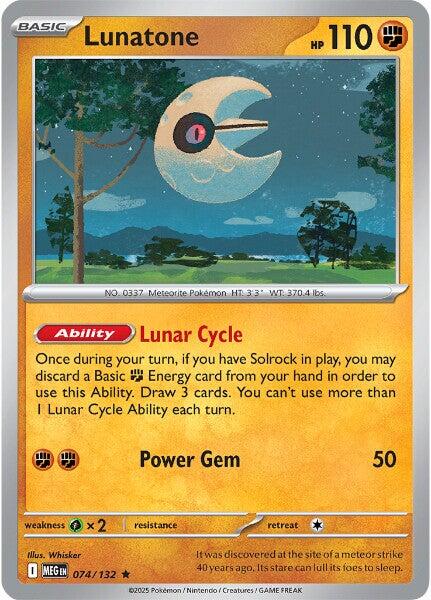 Lunatone (074/132) [Mega Evolutions: Base Set] 