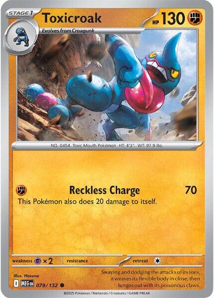 Toxicroak (079/132) [Mega Evolutions: Base Set] 