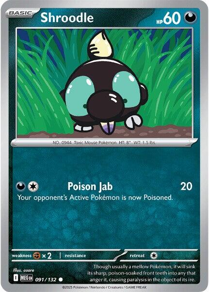 Shroodle (091/132) [Mega Evolutions: Base Set] 